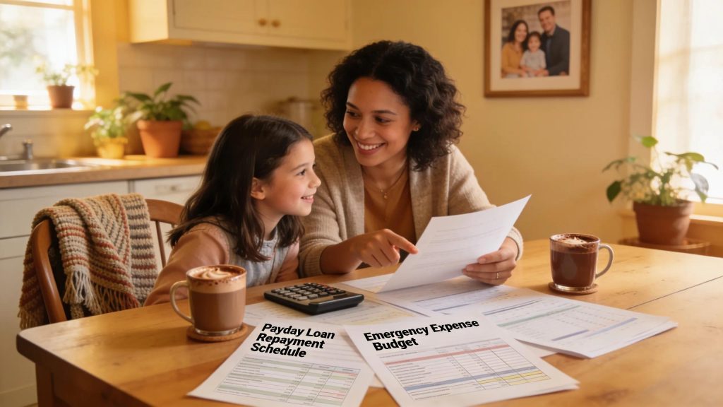 How do online loans in California work for single parents facing sudden household emergencies?
